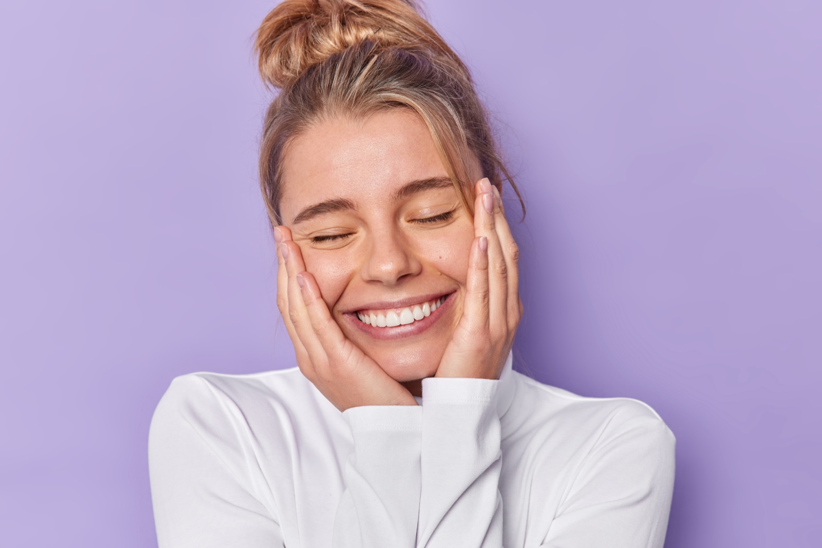 Woman with bright smile