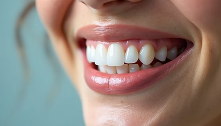 Woman with bright smile