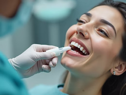 Professional teeth whitening treatment